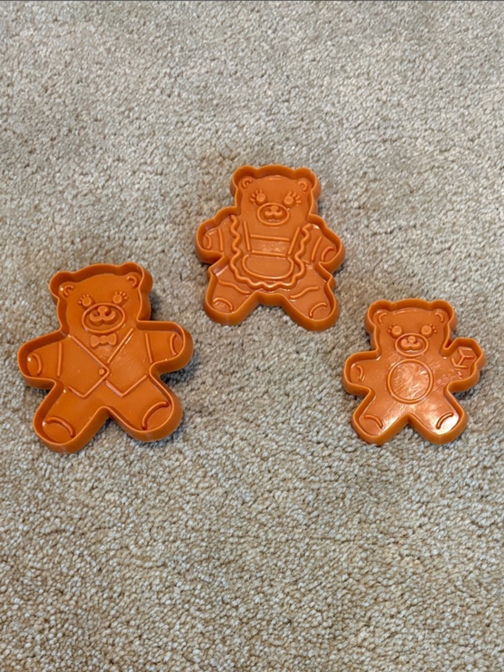 Vintage 1993 Hutzler Cookie Cutters - The Three Bears